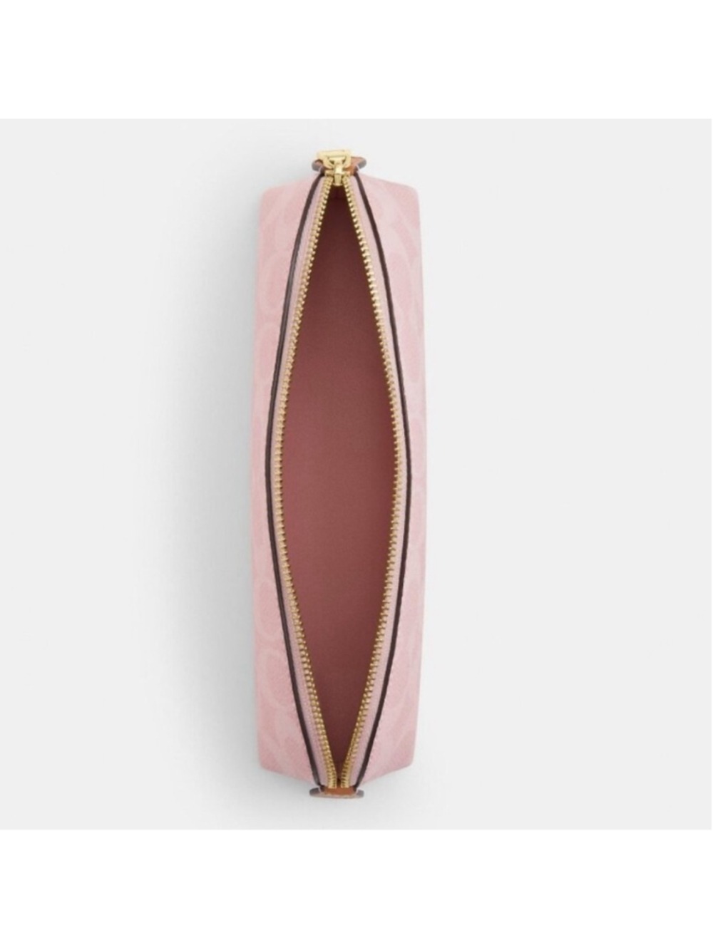 NEW Authentic Coach Notebook + Pencil Case In Powder Pink Signature Canvas NWT - Picture 10 of 14